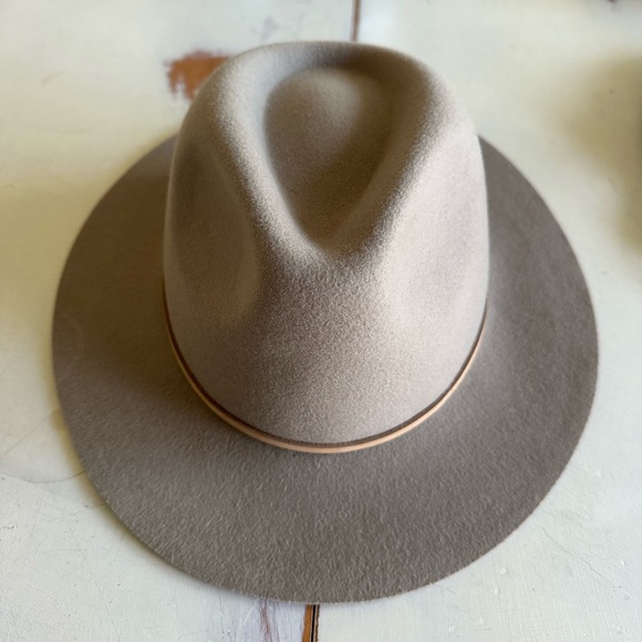 Brixton Wesley Wool Fedora in Light Tan size M - Picture 1 of 5